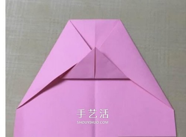 The simplest paper airplane origami illustration flies very smoothly and long-lasting