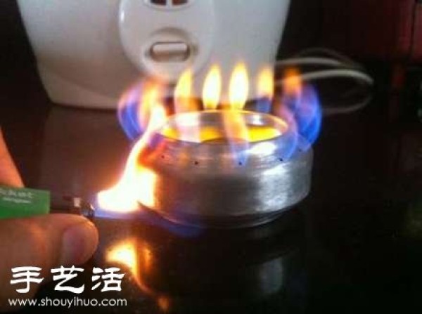 Small production of cans: homemade mini alcohol blast stove for camping