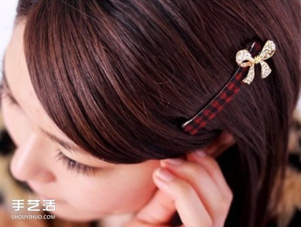 Simple DIY bow hairpin step by step handmade bow hairpin