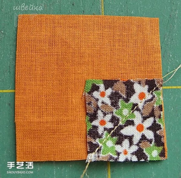 How to make a windmill pattern stool mat DIY patchwork style stool mat