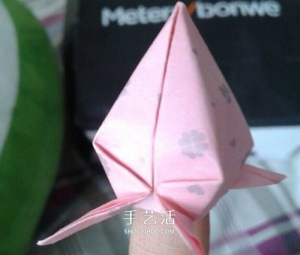 Simple and Cute Peach Origami How to Fold Childrens Handmade Peach