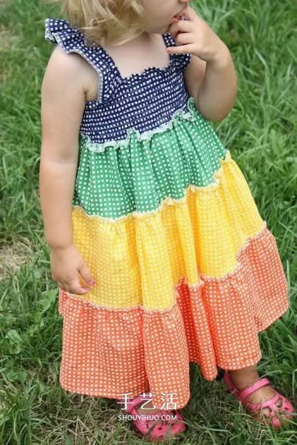 Recycle old clothes and fabrics to make fashionable skirts for my daughter