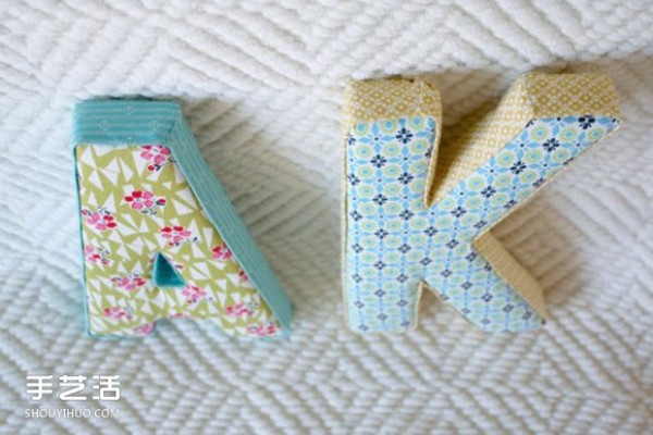 Creative alphabet pillow DIY tutorial handmade fabric English alphabet pillow