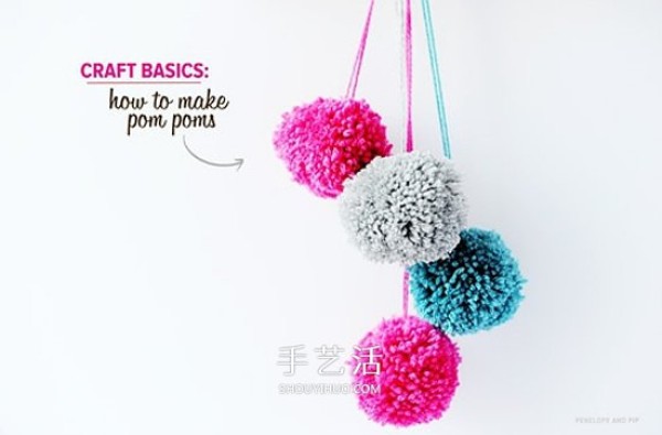 Make your own Valentines Day packaging and decoration! How to make DIY warm yarn balls