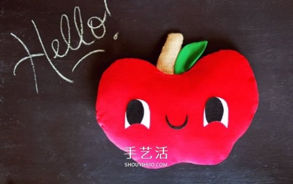 How to make your own red apple pillow, its easy to make it according to the drawings! 