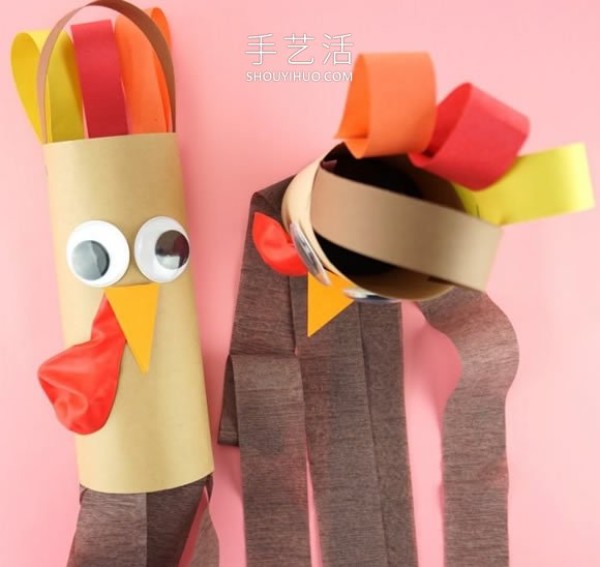 Tutorial on how to make a handmade Thanksgiving turkey windsock for children