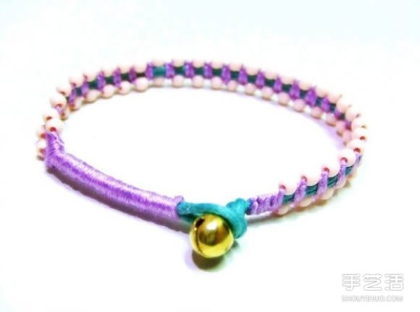 DIY Tutorial of the Bracelet with Bells in Illustrations of the Braiding of a Simple and Compact Bracelet