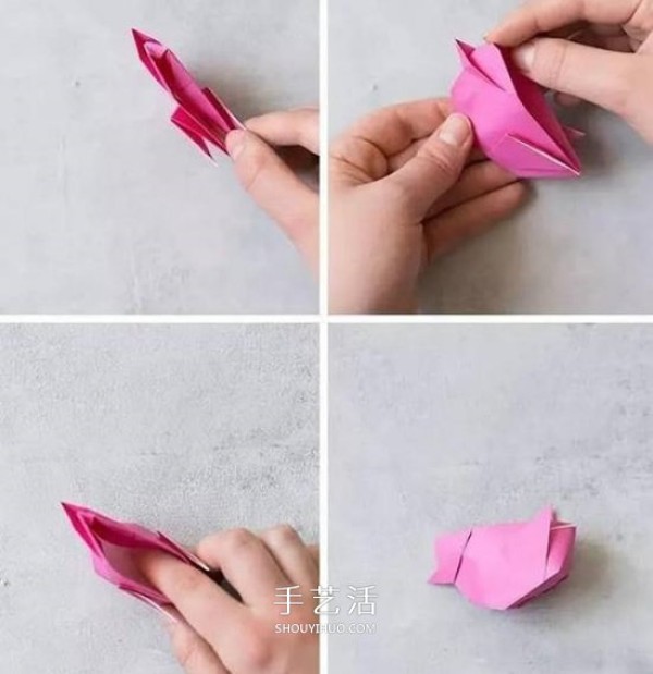 Good-looking and practical! The origami method of the Big Hen Candy Storage Box