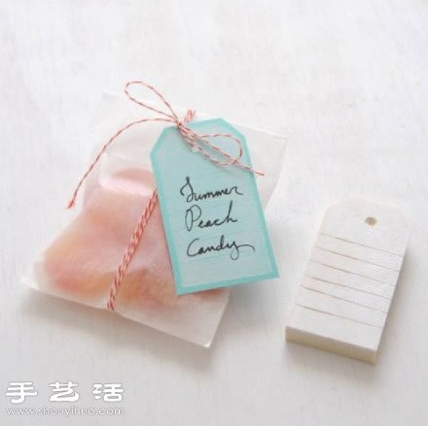 Paper label + eraser DIY handmade label seal