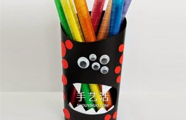 Shampoo bottle/body wash bottle DIY monster style cartoon pen holder production