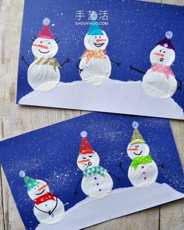 A simple tutorial on using bottle caps in kindergartenTutorial on how to draw a snowman in winter