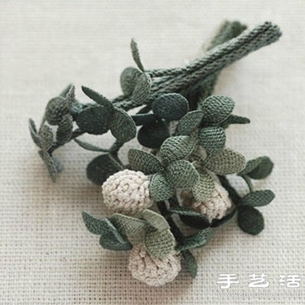 Japanese Jungjuns forest-style hand-knitted flowers