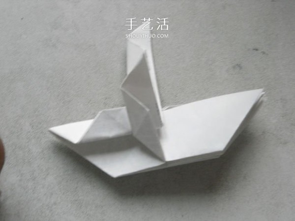 The origami method of a biplane, the step-by-step diagram of how to fold a biplane