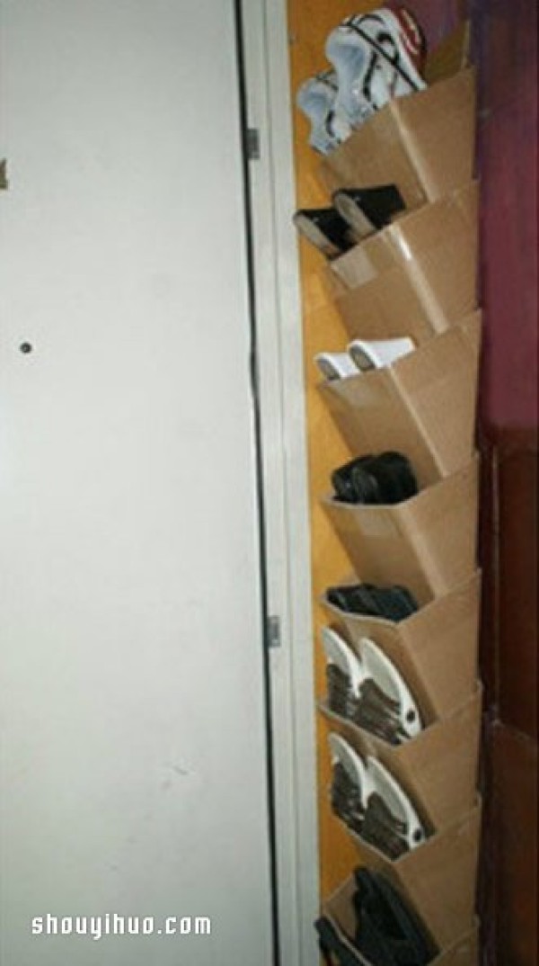 How to use DIY to make shoe racks from unnecessary carton waste