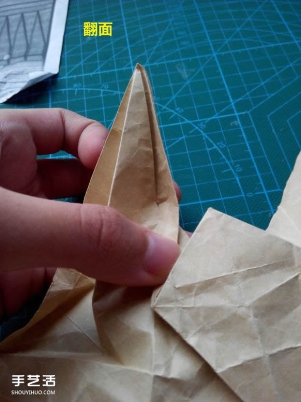 Origami Rabbit Head Detailed Steps Picture How to Fold a Complex 3D Rabbit Head