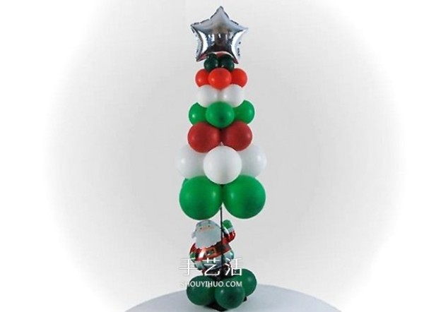 How to make a Christmas tree with balloons and make a homemade Christmas tree with balloons