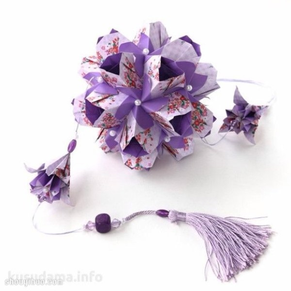 Appreciation of the beautiful handmade origami flower balls (4)