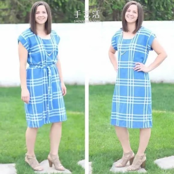 Ingenuity! Dads old shirt turned into beautiful skirt for daughter