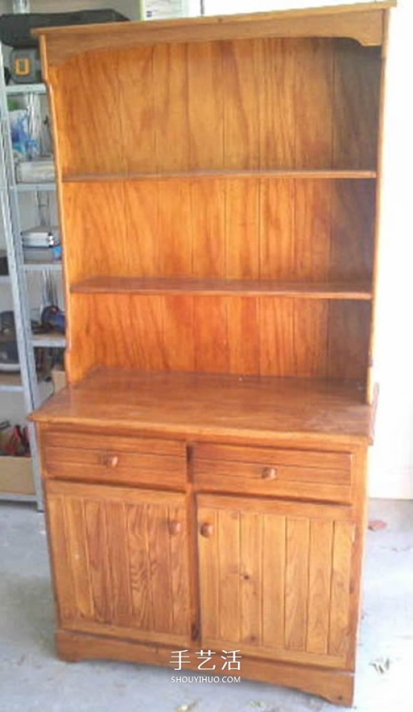 The process of transforming an old bookcase into a bird cabinet and the method of making a homemade wooden bird cabinet