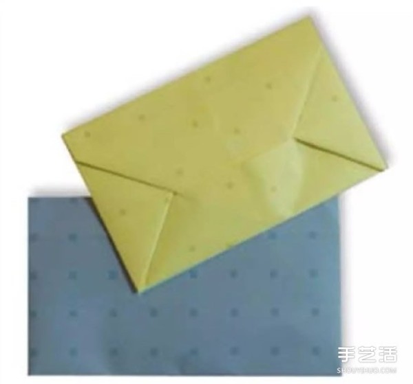 How to fold an ordinary envelope with a diagram showing the folding method of a simple envelope