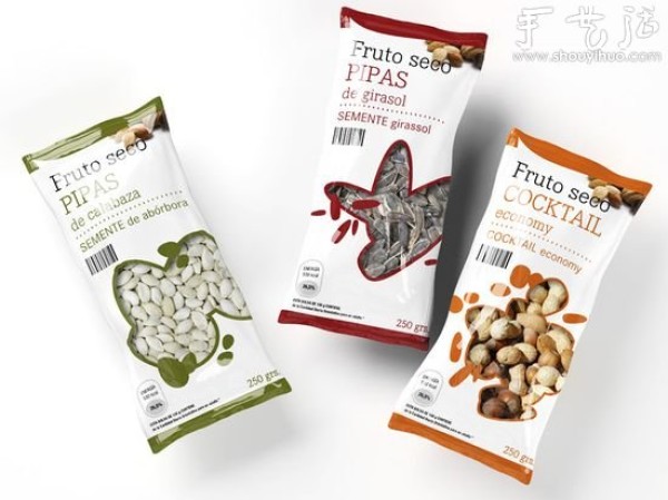 Fruto seco nut packaging design appreciation