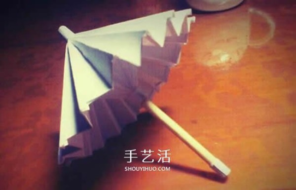 How to make a mini oil-paper umbrella, origami, an illustrated tutorial on making an oil-paper umbrella