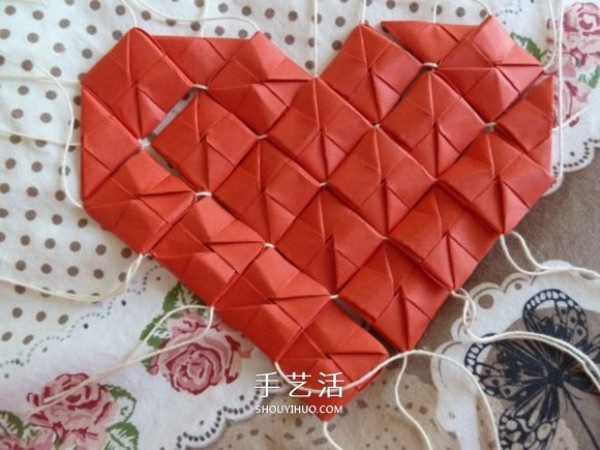 Creative Valentines Day Love Origami Illustrations of Folding Threads and Romantic Loves