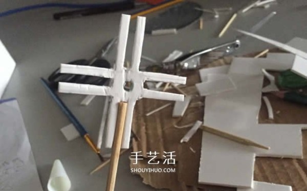 How to make a Dutch windmill model, tutorial on making a Dutch windmill out of PVC boards