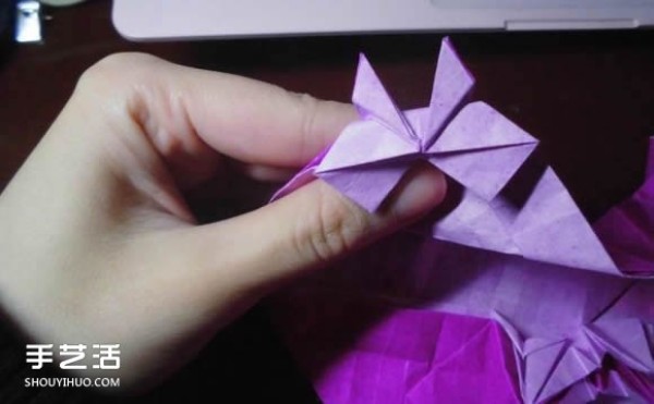 Die Lianhua Love Origami Illustration of Creative Love Origami Step by Step