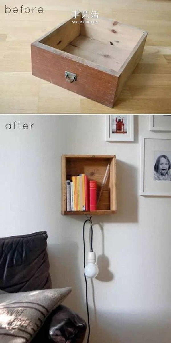 Creative DIY transformation of old drawers into beautiful and practical furniture