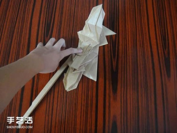 Shagugan no Shana origami illustration anime character Shana origami tutorial