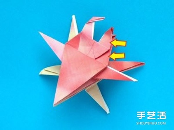 Origami Crab Step by Step Illustration and Complex Crab Origami Illustration Tutorial