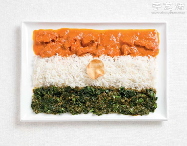 Food Creative Plating DIY Flags of World Countries