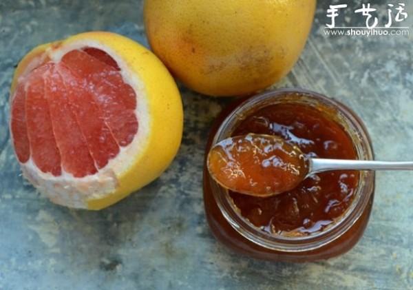 Grapefruit jam making tutorial, homemade grapefruit jam method