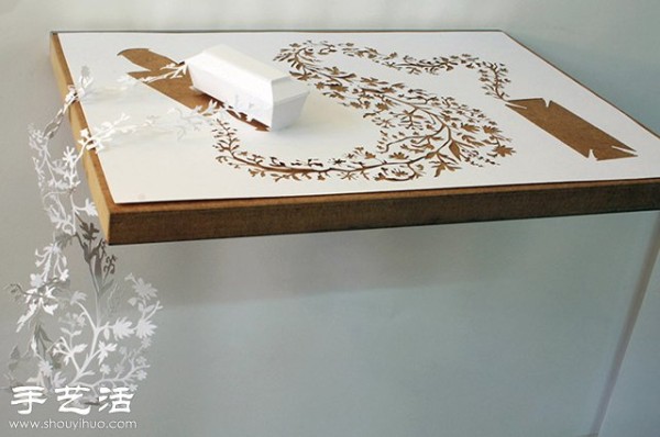 The creative design of DIY hand-cut paper on A4 paper is refreshing