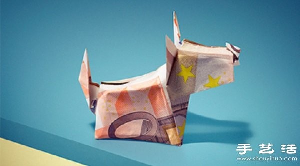 Creative banknote origami poster launched by ABN AMRO