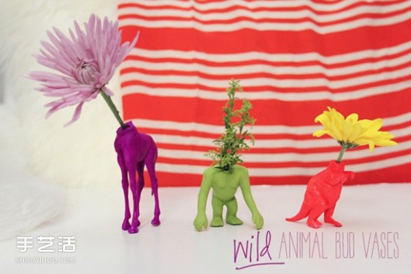 Plastic animal toys can be transformed into 14 types of plastic dolls, DIY small production