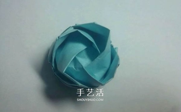 Teach you folding step by step! Detailed illustration of Kawasaki rose origami process