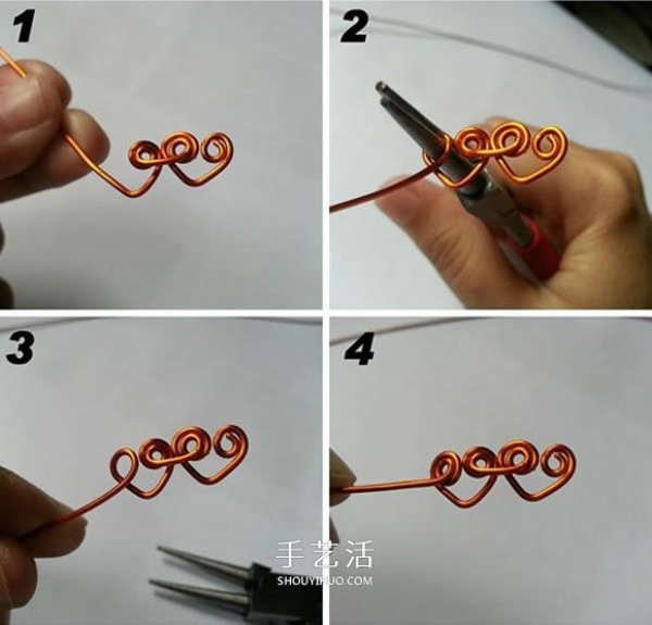 DIY production diagram of a heart-to-heart ring for your girlfriend on Valentines Day