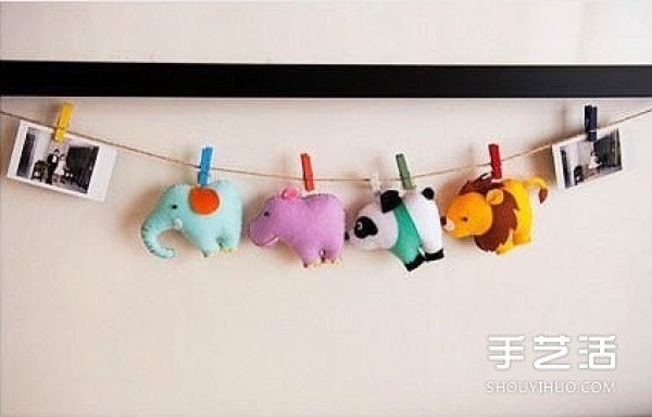 Simple fabric crafts: Illustrations of how to make cute animals