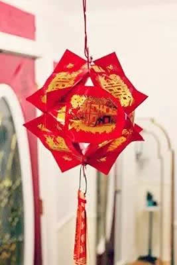 How to make red envelope lanterns, how to make red envelope lanterns with step-by-step illustrations