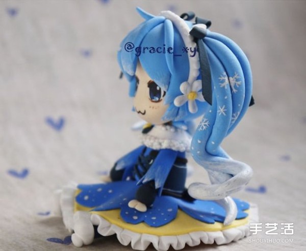 Cute HatsuneYinmei Girl Clay Doll DIY Illustrated Tutorial