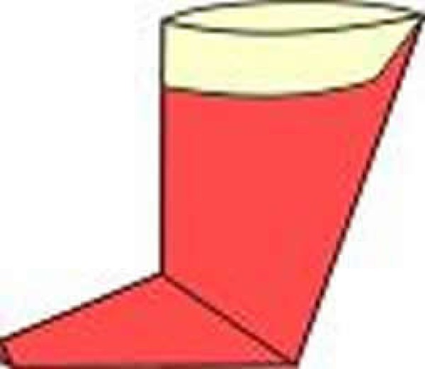 The origami method of Christmas boots, illustrated tutorial for children to fold Christmas boots