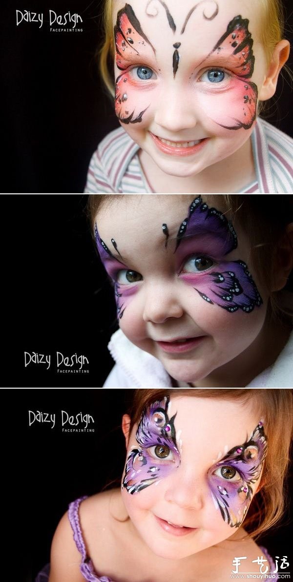 Paintings on childrens faces - "baby face"