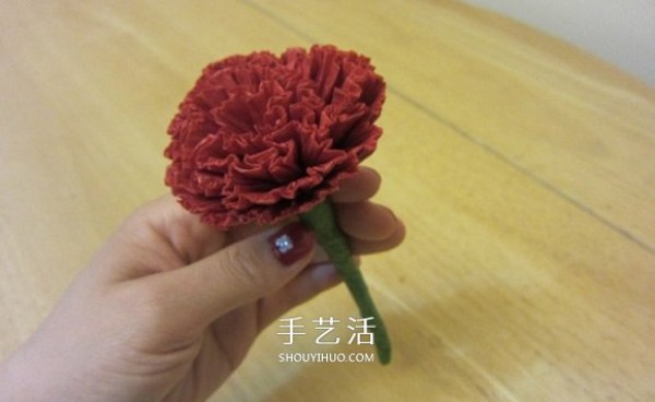 How to fold carnations with detailed illustrations and Mothers Day carnation origami tutorial