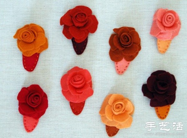 Lovely fresh roses/Handmade rose hairpins