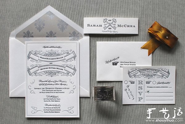 LetterpressWedding invitation