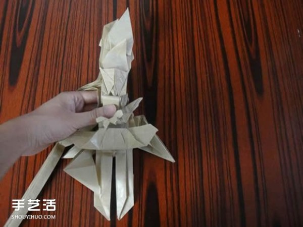 Shagugan no Shana origami illustration anime character Shana origami tutorial