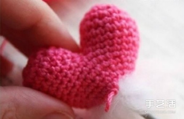 Crochet Love Illustrated Tutorial Three-dimensional Love Crochet Making Steps