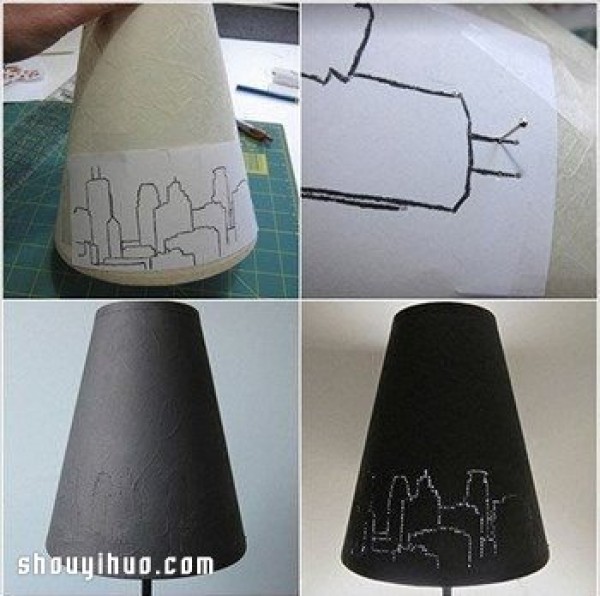 Tutorial on how to make an exquisite light-transmitting lampshade by DIY from cardboard